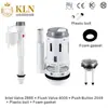 Piezas de inodoro de alta calidad 3 pulgadas accesorios de cisterna de alto flujo válvula de entrada silenciosa válvula de descarga de dos etapas N4005