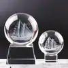 Decoración de bola de cristal de navegación fluida para escritorio, sala de estar, feng shui, decoración de escritorio para líderes, amigos y colegas, artículos de regalo