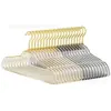 Cabide Glitter Tendência para Uso Doméstico, Cabide Transparente Anti-Ombro de Acrílico, Cabide de Roupa Estilo Fada de Cristal Menina, Luxo Leve