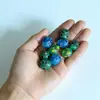 Zibo Patrimônio Cultural Imaterial Puramente Feito à Mão 10 Peças 9,9 Yuan Contas Antigas de Vidro Nepalesas Contas Olho 12mm Contas de Comércio