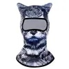 Touca de Animal para Proteção Solar ao Ar Livre, Máscara de Ciclismo, Forro de Capacete de Motocicleta Absorvente de Suor, Touca de Animal Fofa