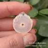 Novo Pingente de Fivela da Paz Tipo Gelo Calcedônia Branca Ágata Natural Jade Cavalo Pingente Venda por Atacado Transmissão ao Vivo Item Mais Vendido