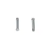 Acero inoxidable 316 varilla recta aguja de soldar aretes roscados para perforación oreja rosca externa accesorios para agujas de oreja serie de accesorios para ensamblaje de aretes DIY
