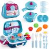 Casa de juegos genuina de Disney para niños, juguete, cosméticos para niñas, tocador portátil, pelo de princesa Frozen