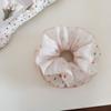 Lindo Scrunchie de Chifón con Corazón y Lunares de Malla y Encaje para Mujer, Alta Estética, Fresco Coletero para Moño, Accesorio para el Cabello