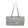 Tendencia Transfronteriza Estilo Coreano Bolso de Mano Tote Bolso de Mujer Otoño 2026 Nuevo Color Sólido Patchwork Bolso de Hombro Único Bolso para el Trabajo Debajo del Brazo