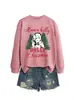 Tengo una muñeca holly Amazon eBay sitio independiente moda europea y americana sudadera personalizada para mujer cuello redondo