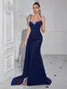 Comércio Exterior Amazon Estilo Feminino de Alta Qualidade Vestido Popular Indústria Pesada Bordado Diamante Elegante Nicho Vestido de Festa
