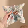 Pañuelo Cuadrado con Lunares Crema y Lazo, Goma para el Cabello para Mujer, Cuerda para el Cabello Versátil Estilo Bosque de Alta Gama, Banda de Goma Duradera, Diadema de Intestino Grueso