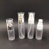 Bomba de aluminio electroquímico de cobertura total 15ml 30ml transparente esmerilado loción cosméticos cuidado de la piel botella sub delgada larga