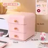 Caixa de Armazenamento de Mesa Estudante Pequeno Rack de Armazenamento Gaveta Simples para Crianças Artigos Diversos Acessórios de Cabelo Papelaria Porta-Canetas de Mesa Armário