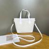 Moda Retro Impresso Bolsa Mini Tote Bag Elegante Cor Stripe Tecido Ombro Crossbody Bucket Bag Lote