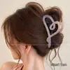 Pinza para el Cabello Súper Elegante y con Estilo para Mujeres, Pinza de Tiburón Grande para la Parte Posterior de la Cabeza, Adecuada para Cabello Grueso, Accesorio para el Cabello