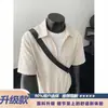 Camiseta listrada de luxo leve, masculina de verão com mangas curtas, camisa polo para menino com design italiano, estilo japonês, legal e estilosa