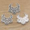 68 Accesorios de conexión de joyería de aleación DIY plata antigua conector poroso amuleto retro antiguo colgante hecho a mano