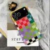 Funda Protectora de Película Cuadros Coloridos Creativos Personalizada para Teléfono Móvil Apple 14Promax Cáscara Dura Mate Iphone18Pm