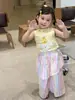 Ropa para Niños Zhe Li Conjunto para Niñas Chaleco Verano Estilo Delgado 2026 Ropa Infantil Casual Clase a Top para Bebé Pantalones Anti-Mosquitos
