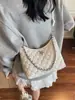 Bolso Popular Transfronterizo Estilo Chanel para Mujer 2026 Nueva Moda Acolchado con Cadena Bolso de Hombro Pequeño Bolso de Hombro Simple de Nicho
