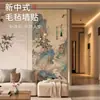 Novo adesivo de parede de feltro estilo chinês com pintura de paisagem, painel de fundo para parede de fotos sem furar para sala de estar, quarto e decoração de cabeceira