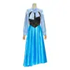 Vestido Feminino Pequena Sereia Filha do Mar Ariel Vestido de Princesa cosplay Anime Fantasia Adulto