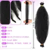 Cabelo Sintético para Crochê de Fibra Sintética de Lagarta Rasgada à Mão Africana Cabelo Cacheado Fofo Natural Tranças Extensões de Cabelo Trança Marley