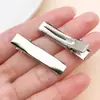 Clip de Cabeza Torcida de Hierro con Doble Punta Clip Rectangular Clip de Pato Pinza para el Cabello Accesorios de Joyería Hechos a Mano DIY Clip de Boca de Pez Clip Cuadrado Materiales