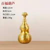 Calabaza de Cien Bendiciones de Latón Adorno Decorativo para el Hogar, Diseño Hueco para Sala de Estar, Entrada, Oficina, Tienda, Artesanía