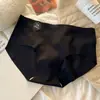 Pantaletas deportivas sin costuras de seda de morera 7A antibacterianas en la entrepierna para mujer, no se suben, calzones deportivos de cintura media para niñas