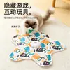 Capa para Jogo de Bola de Pet, Capa Esconderijo de Autoentretenimento, Capa de Caça Elétrica, Vara de Brincar para Gatos, Plataforma Giratória Automática para Gatos, Brinquedo para Gatos