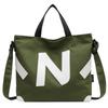 Bolsa de Lona 2023 para Mulheres, Bolsa de Estudante Estilo Japonês, Bolsa Transversal Artística, Bolsa de Ombro Único Feminina, Tote, Moderna e Versátil