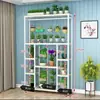 Novo Suporte de Flores de Jardim de Ferro Multicamadas para Interior Casa Varanda Sala de Estar Anti-corrosão Suporte para Vasos de Flores Suporte de Flores