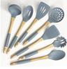 Amazon Silicone Kitchenware Conjunto de silicone Pantufa antiaderente para bebês Chupeta de silicone Material de silicone Alça Não é fácil de aquecer Condutor