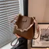 Bolso Cubo de Textura de Alta Gama para Mujer 2023 Nuevo de Moda Popular Cadena de Nicho Bolso Bandolera Bolso Cubo