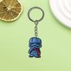 Llavero creativo de series de Marvel temu moda llavero para llaves de coche llavero para bolso PVC goma blanda decoración DIY