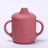 Taza Popular de Silicona para Niños con Tapa, Taza de Aprendizaje para Beber de 6 Meses a 3 Años, Vaso con Popote para Alimentos Complementarios de Bebé, Taza de Agua de Entrenamiento Anticaídas