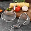 ¡Guau! Colador para Olla Caliente de Acero Inoxidable 304, Colador de Fideos para Colgar en el Borde de la Cocina, Cesta Coladora para Freír