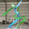 Escultura de Personaje de Acero Inoxidable Influencer de Danza Silueta Personalizada Deportes Abstracto Campus Fibra de Vidrio Letrero de Fitness