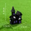 Adornos de Halloween accesorios de decoración de micropaisaje mago fantasma calabaza conejo murciélago árbol Casa Mágica resina pequeños adornos