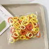 Anel de Polegar Infantil Elástico de Cabelo para Bebê Elástico Pequeno Argola de Toalha Menina de Cabelo Corda de Cabelo de Alta Elasticidade Argola de Cabelo Sem Costura