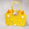 Bolsa de Fieltro Tote Souvenir Luna Llena Regalo de Regreso Banquete de los Cien Días Bolso de Mano Pequeño Regalo de Boda Bolsa de Compras Almacenamiento Hecho a Mano