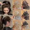 2025 Nueva Colección de Pinzas para Cola de Caballo de Alta Gama Artefacto Fijador Pinza para el Cabello Pinza Tiburón Adorno para el Cabello de Lujo Ligero Pasador