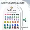 Estilo Ins Flash Urso Desenho Animado Liga de Joias para Nail Art Colorido Dopamina Coelho Biscoito Adesivo para Unha Venda por Atacado