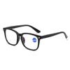 Gafas de lectura de moda con montura estampada y luz anti-azul para mujer, gafas de lectura de montura grande, gafas de lectura transfronterizas europeas y americanas, fabricantes al por mayor