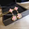 Casa del Burro Versión Alta Pulsera de Ágata Roja de Cinco Flores Cuatro Flores para Mujer Collar de Flor Antigua Chapado en Oro Rosa de 18k Lujo Ligero