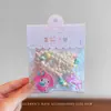 Nuevo Collar de Cuentas Hecho a Mano Transparente de Resina con Dibujos Animados Lindos para Niños y Niñas, Cadena con Colgante de Colores, Joyería de Princesa