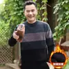 Ropa de Papá con Forro de Polar Invierno Suéter para Hombres de Mediana Edad y Mayores Ropa Cálida para Abuelo Top Grueso de Chenilla para Hombre