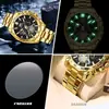 Reloj Binbond Luminoso de Moda para Estudiante Hombres Tourbillon Regalo Correa de Acero Tres Ojos Seis Manecillas Reloj Decorativo