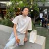Estilo Coreano Verano 2026 Fresco y Relajado Versátil Gama Alta Cuello Alto Top Secado Rápido Transpirable Simple Chaqueta de Manga Corta para Mujer