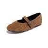 Plantilla de Piel de Oveja de Primera Capa Zapatos Planos de Moda 2026 Primavera Nuevos Zapatos Planos Mary Jane para Mujer Retro Casual Zapatos de Mujer de Moda