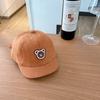 Gorra infantil otoño e invierno Nueva lijada lindo oso bordado gorra de béisbol gorra cortavientos para exteriores para niños y niñas